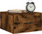 vidaXL - Nachtkastje - wandgemonteerd - 35x35x20 - cm - gerookt - eikenkleurig