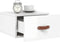 vidaXL - Nachtkastje - wandgemonteerd - 35x35x20 - cm - hoogglans - wit