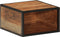 vidaXL - Nachtkastje - wandgemonteerd - 35x35x20 - cm - massief - acaciahout