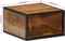 vidaXL - Nachtkastje - wandgemonteerd - 35x35x20 - cm - massief - acaciahout