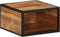 vidaXL - Nachtkastje - wandgemonteerd - 35x35x20 - cm - massief - acaciahout