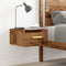 vidaXL - Nachtkastje - wandgemonteerd - 35x35x20 - cm - oud - houtkleurig
