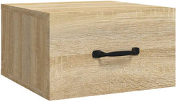 vidaXL - Nachtkastje - wandgemonteerd - 35x35x20 - cm - sonoma - eikenkleurig