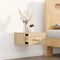 vidaXL - Nachtkastje - wandgemonteerd - 35x35x20 - cm - sonoma - eikenkleurig