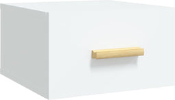 vidaXL - Nachtkastje - wandgemonteerd - 35x35x20 - cm - wit