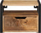 vidaXL - Nachtkastje - wandgemonteerd - 35x35x25 - cm - massief - acaciahout