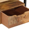 vidaXL - Nachtkastje - wandgemonteerd - 35x35x25 - cm - massief - acaciahout