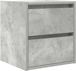vidaXL - Nachtkastje - wandgemonteerd - 38x34x40 - cm - betongrijs