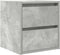 vidaXL - Nachtkastje - wandgemonteerd - 38x34x40 - cm - betongrijs