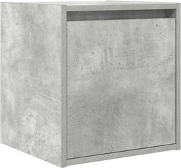 vidaXL - Nachtkastje - wandgemonteerd - 38x34x40 - cm - betongrijs