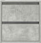 vidaXL - Nachtkastje - wandgemonteerd - 38x34x40 - cm - betongrijs