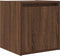 vidaXL - Nachtkastje - wandgemonteerd - 38x34x40 - cm - bruin - eikenkleur