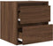 vidaXL - Nachtkastje - wandgemonteerd - 38x34x40 - cm - bruin - eikenkleur