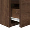 vidaXL - Nachtkastje - wandgemonteerd - 38x34x40 - cm - bruin - eikenkleur