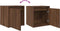 vidaXL - Nachtkastje - wandgemonteerd - 38x34x40 - cm - bruin - eikenkleur