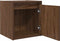 vidaXL - Nachtkastje - wandgemonteerd - 38x34x40 - cm - bruin - eikenkleur