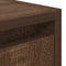 vidaXL - Nachtkastje - wandgemonteerd - 38x34x40 - cm - bruin - eikenkleur