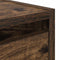 vidaXL - Nachtkastje - wandgemonteerd - 38x34x40 - cm - gerookt - eikenkleurig
