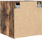 vidaXL - Nachtkastje - wandgemonteerd - 38x34x40 - cm - gerookt - eikenkleurig