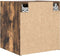 vidaXL - Nachtkastje - wandgemonteerd - 38x34x40 - cm - gerookt - eikenkleurig