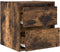 vidaXL - Nachtkastje - wandgemonteerd - 38x34x40 - cm - gerookt - eikenkleurig