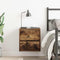 vidaXL - Nachtkastje - wandgemonteerd - 38x34x40 - cm - gerookt - eikenkleurig