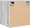 vidaXL - Nachtkastje - wandgemonteerd - 38x34x40 - cm - grijs - sonoma - eikenkleur