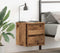 vidaXL - Nachtkastje - wandgemonteerd - 38x34x40 - cm - oud - houtkleurig