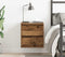 vidaXL - Nachtkastje - wandgemonteerd - 38x34x40 - cm - oud - houtkleurig