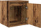 vidaXL - Nachtkastje - wandgemonteerd - 38x34x40 - cm - oud - houtkleurig