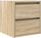 vidaXL - Nachtkastje - wandgemonteerd - 38x34x40 - cm - sonoma - eikenkleurig