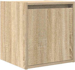 vidaXL - Nachtkastje - wandgemonteerd - 38x34x40 - cm - sonoma - eikenkleurig