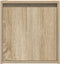 vidaXL - Nachtkastje - wandgemonteerd - 38x34x40 - cm - sonoma - eikenkleurig