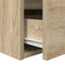 vidaXL - Nachtkastje - wandgemonteerd - 38x34x40 - cm - sonoma - eikenkleurig