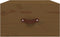 vidaXL - Nachtkastje - wandgemonteerd - 40x29,5x22 - cm - honingbruin