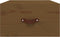 vidaXL - Nachtkastje - wandgemonteerd - 40x29,5x22 - cm - honingbruin