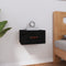 vidaXL - Nachtkastje - wandgemonteerd - 40x29,5x22 - cm - zwart