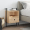 vidaXL - Nachtkastje - wandgemonteerd - 40x30x61 - cm - bewerkt - hout - sonoma