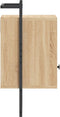 vidaXL - Nachtkastje - wandgemonteerd - 40x30x61 - cm - bewerkt - hout - sonoma