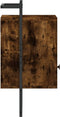 vidaXL - Nachtkastje - wandgemonteerd - 40x30x61 - cm - hout - gerookt - eikenkleur