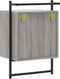vidaXL - Nachtkastje - wandgemonteerd - 40x30x61 - cm - hout - grijs - sonoma - eiken