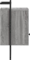 vidaXL - Nachtkastje - wandgemonteerd - 40x30x61 - cm - hout - grijs - sonoma - eiken