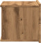vidaXL - Nachtkastje - wandgemonteerd - 40x32x30 - cm - artisanaal - eikenkleur