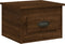 vidaXL - Nachtkastje - wandgemonteerd - 41,5x36x28 - cm - bruin - eikenkleurig