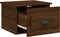 vidaXL - Nachtkastje - wandgemonteerd - 41,5x36x28 - cm - bruin - eikenkleurig