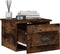 vidaXL - Nachtkastje - wandgemonteerd - 41,5x36x28 - cm - gerookt - eikenkleurig