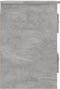 vidaXL - Nachtkastje - wandgemonteerd - 41,5x36x53 - cm - betongrijs