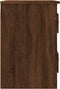 vidaXL - Nachtkastje - wandgemonteerd - 41,5x36x53 - cm - bruin - eikenkleur