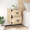 vidaXL - Nachtkastje - wandgemonteerd - 41,5x36x53 - cm - sonoma - eikenkleurig