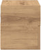 vidaXL - Nachtkastje - wandgemonteerd - 45x26x28,5 - cm - artisanaal - eikenkleur